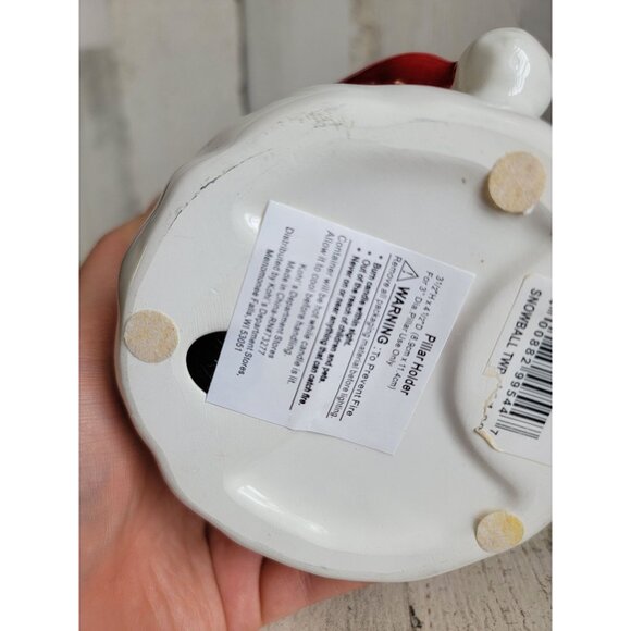 Santa claus face candle holder ceramic xmas decor figure - Picture 5 of 6